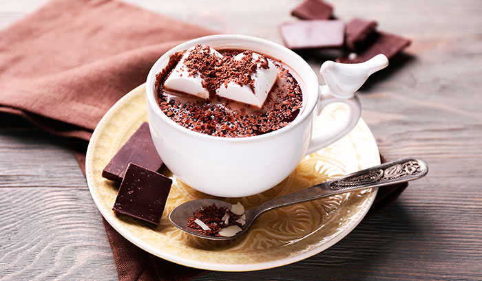 Шоколадный кофе с маршмеллоу