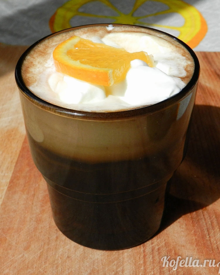 Фото рецепта кофе с апельсином